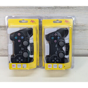 2 Sony PS2/PS1/PSX 2.4G Wireless Twin Shock Game Controller Joystick Joypad